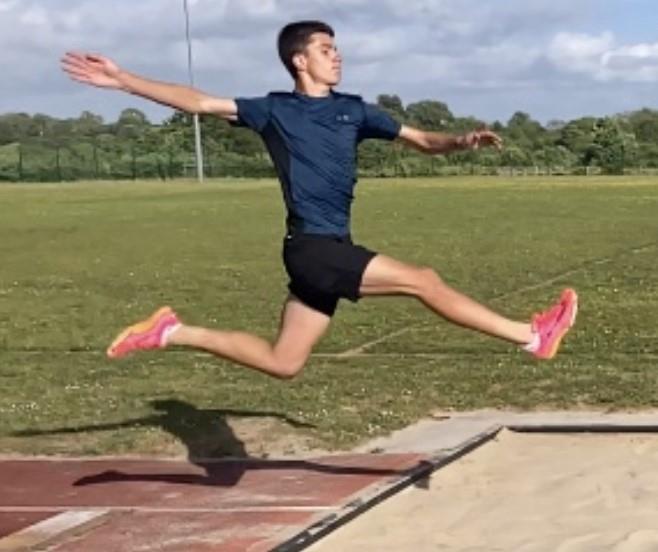 Will Corby - showing his long jump skills